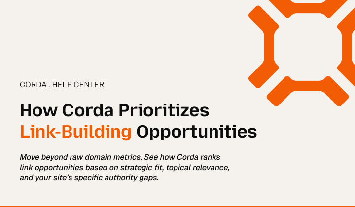 How Corda Prioritizes Link-Building Opportunities