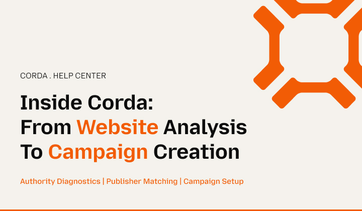 Inside Corda: From Website Analysis To Campaign Creation