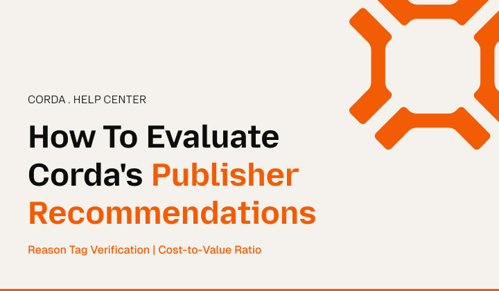How To Evaluate Corda's Publisher Recommendations